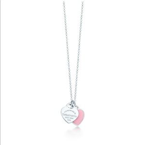 Return to Tiffany Mini Double Heart Tag Pendant